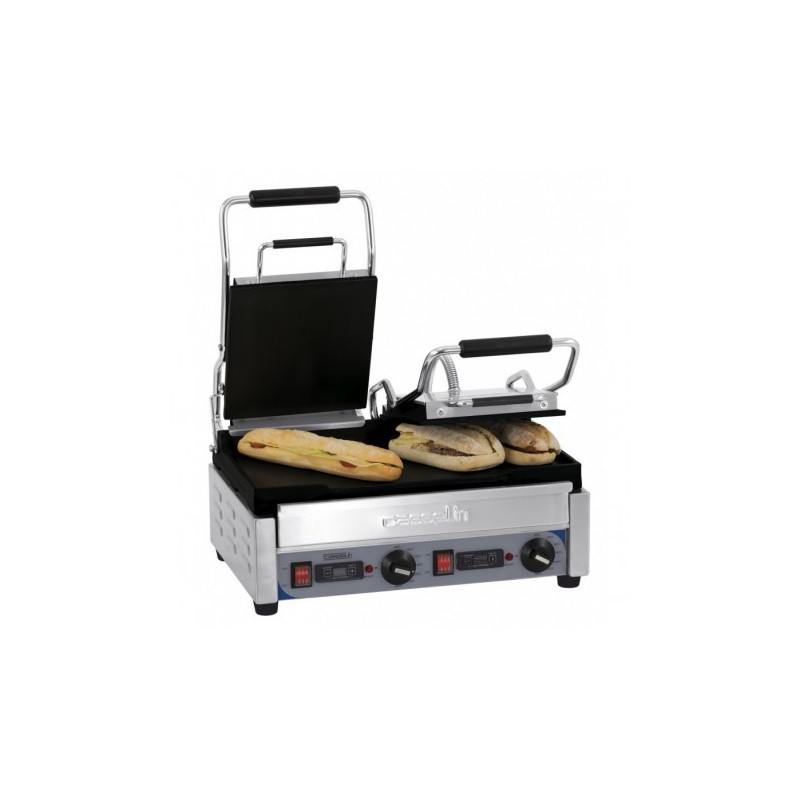 Grill Panini double Premium Lisse - Lisse avec minuteur CASSELIN CGP2LLPT Grill Panini double Premium Lisse - Lisse avec minuteur CASSELIN CGP2LLPT