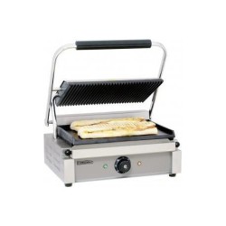 Grill panini rainurée   lisse