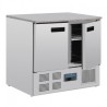 TABLE RÉFRIGÉRÉE POSITIVE PLAN DE TRAVAIL EN MARBRE POLAR SÉRIE G 2 PORTES 240L CL108