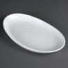 Assiettes creuses ovales blanches Olympia Whiteware 304mm (lot de 4) CC890 Olympia