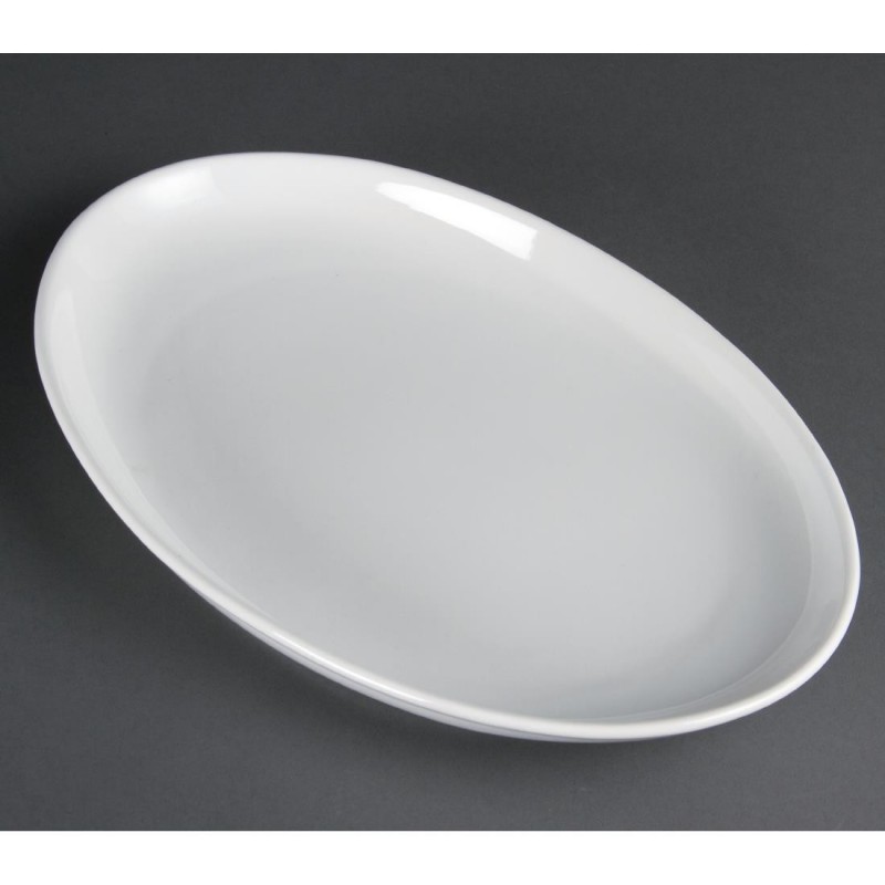 Assiettes creuses ovales Olympia 365 x 235mm (Lot de 2) CC891 Olympia Assiettes creuses ovales Olympia 365 x 235mm (Lot de 2) CC891 Olympia