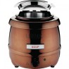 Marmite à soupe 10L Buffalo finition cuivre CP851
