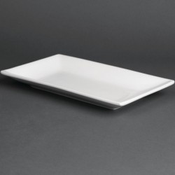 Plat rectangulaire de service 250 x 150mm Olympia (Lot de 4) CC894 Olympia