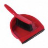 Set balayette à poils doux et pelle Jantex rouge CC931 Jantex