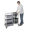 CHARIOT DE CANTINE EN ACIER INOXYDABLE VOGUE DK738