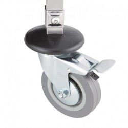 CHARIOT DE CANTINE EN ACIER INOXYDABLE VOGUE DK738