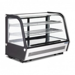 Vitrine réfrigérée de comptoir noire Polar Série G 160L CD230 Polar