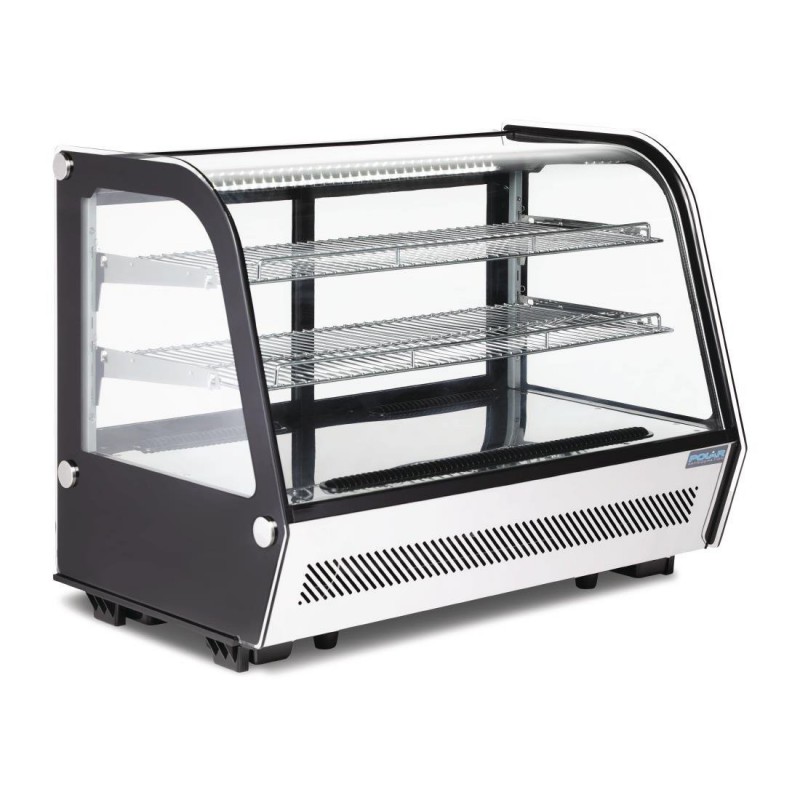 Vitrine réfrigérée de comptoir noire Polar Série G 160L CD230 Polar Vitrine réfrigérée de comptoir noire Polar Série G 160L CD230 Polar