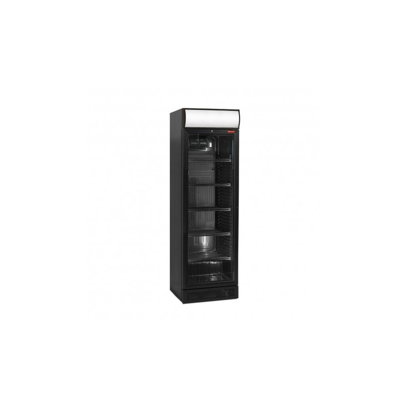 Vitrine ventIilée positive 380 litres noire avec caisson lumineux Diamond DRINK-38V/Z6 Vitrine ventIilée positive 380 litres noire avec caisson lumineux Diamond DRINK-38V/Z6