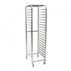 Chariot à glissières inox Gastro M 600x400mm 18 niveaux DS459
