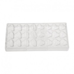 Moule chocolat coeur - Taille empreinte: 33 x 31 x 15mm. 32 Piece - Schneider DW297