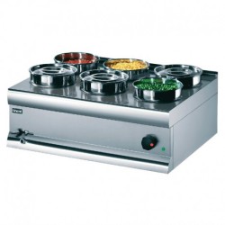BAIN- MARIE 6 POTS LINCAT SILVERLINK 600 BS7W F878