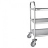 CHARIOT DE DÉBARRASSAGE INOX 3 NIVEAUX PETITE TAILLE VOGUE F993