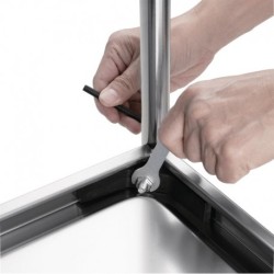 CHARIOT DE DÉBARRASSAGE INOX 3 NIVEAUX PETITE TAILLE VOGUE F993