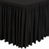 Nappe et juponnage noirs - modèle froncé CD397 Dena