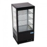 Vitrine réfrigérée positive noire Polar Série C 68L G211