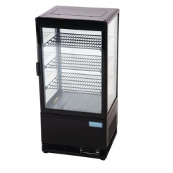 Vitrine réfrigérée positive noire Polar Série C 68L G211