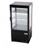 Vitrine réfrigérée positive noire Polar Série C 68L G211