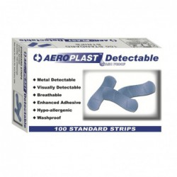 Pansements bleus détectables (Lot de 100) CD523 Aero