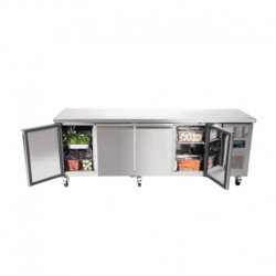 TABLE RÉFRIGÉRÉE POSITIVE 4 PORTES 449L POLAR SÉRIE U G379