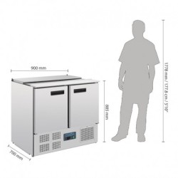 COMPTOIR À SALADE RÉFRIGÉRÉ 240L POLAR SÉRIE G G606 POLAR