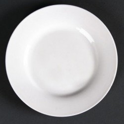 Assiettes rondes à bord large Olympia Lumina 150mm (Lot de 6) CD621 Olympia