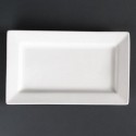 Assiettes rectangulaires à bord large Olympia Lumina 257 x 155mm (Lot de 4) CD630 Olympia
