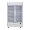 950L -  POLAR GE580 - ARMOIRE RÉFRIGÉRÉE 2 PORTES VITRÉES AVEC CAISSON LUMINEUX SÉRIE G