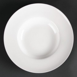 Assiettes creuses à soupe ou pâtes Olympia Lumina 260mm (Lot de 4) CD636 Olympia