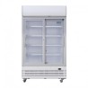 950L - 2 PORTES VITRÉES COULISSANTES - POLAR - GE581 - AVEC CAISSON LUMINEUX - ARMOIRE REFRIGEREE
