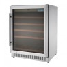 CAVE À VIN DESSOUS DE COMPTOIR INOX 51 BOUTEILLES POLAR SÉRIE G GG762