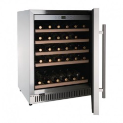CAVE À VIN DESSOUS DE COMPTOIR INOX 51 BOUTEILLES POLAR SÉRIE G GG762