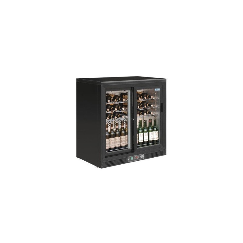 Cave à vin 56 bouteilles portes coulissantes POLAR GH130 Cave à vin 56 bouteilles portes coulissantes POLAR GH130