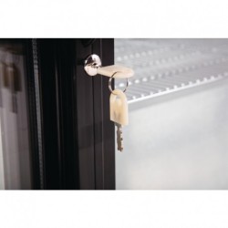 ARRIÈRE-BAR TROIS PORTES COULISSANTES POLAR SÉRIE G NOIR 320L GL013