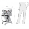 BATTEUR PLANÉTAIRE BUFFALO 20L 1100W GL191