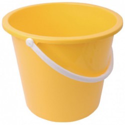 Seau rond en plastique Jantex 10L jaune CD805 Jantex