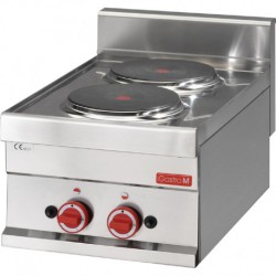FOURNEAU 2 PLAQUES ÉLECTRIQUES À POSER GASTRO M 60/30PCE GN017