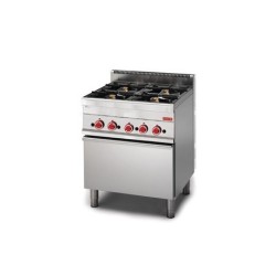 Fourneau 4 feux sur four gaz Gastro M 650 65/70CFG GN047 Gastro M
