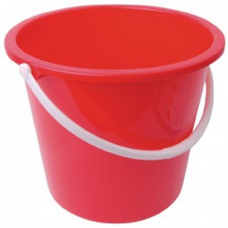 Seau rond en plastique Jantex 10L rouge CD807 Jantex