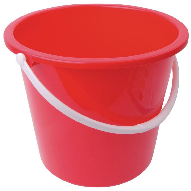 Seau rond en plastique Jantex 10L rouge CD807 Jantex Seau rond en plastique Jantex 10L rouge CD807 Jantex