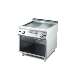 Plancha gaz plaque 2/3 lisse 1/3 rainurée GM70/80 FTRGS Gastro M 700 plus GN098 Gastro M