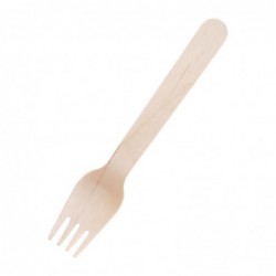 Fourchettes en bois biodégradables Fiesta Recyclable lot de 100 CD903 Fiesta