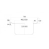 800 x 700 mm Distform L0876510 Plonge acier inoxydable bac 600 x 500 x 300 mm avec égouttoir
