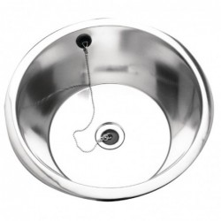 Lave-mains rond encastrable en inox Franke Sissons 355 mm CD985 KWC DVS