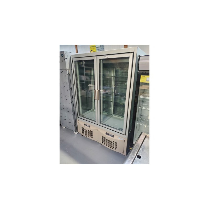 Vitrine double 4 faces vitrées LDF LONGONI [OCCASION]