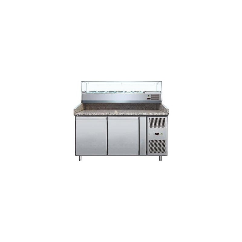 Meuble préparation pizza granit 2 portes Meuble préparation pizza granit 2 portes