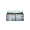 Meuble de préparation pizzas granit 2 portes   7 tiroirs L2G PZ2610TN-VRX380