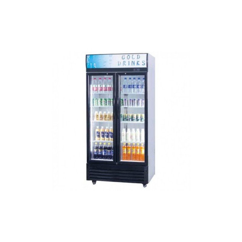 Vitrine de présentation boissons portes vitrées 610 Litres Vitrine de présentation boissons portes vitrées 610 Litres