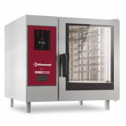 Four électrique "TOUCH" vapeur directe/convection 6x GN 1/1 + Cleaning Diamond SDET/XC-06