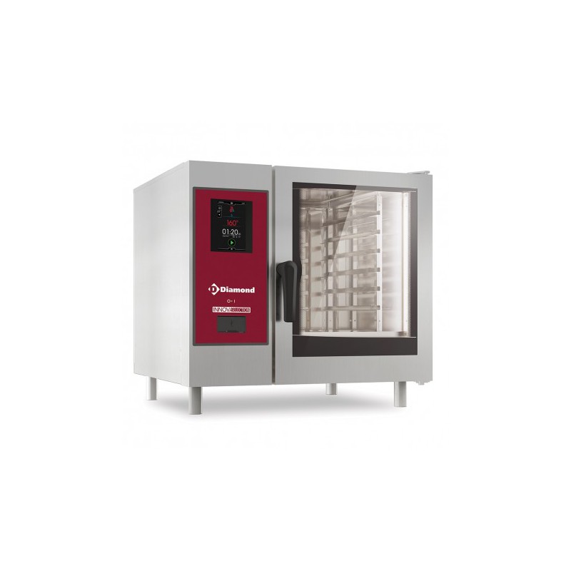 Four électrique "TOUCH" vapeur directe/convection 6x GN 1/1 + Cleaning Diamond SDET/XC-06 Four électrique "TOUCH" vapeur directe/convection 6x GN 1/1 + Cleaning Diamond SDET/XC-06